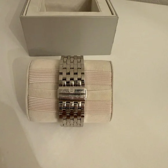 Michele Stainless Steel Watch with Pearl Dial - Picture 5 of 12